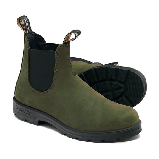 BLUNDSTONE CLASSIC CHELSEA BOOTS 2542 - FOREST NUBUCK