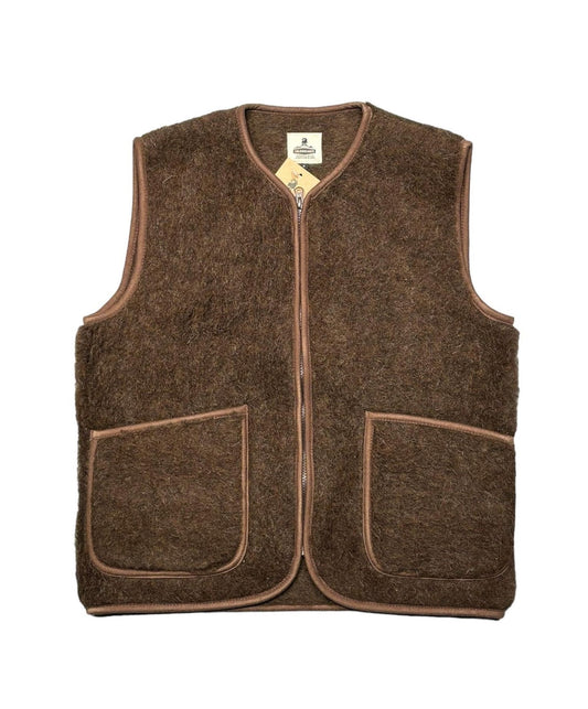 COLDBREAKER VEST PEPITKO - DARK BROWN