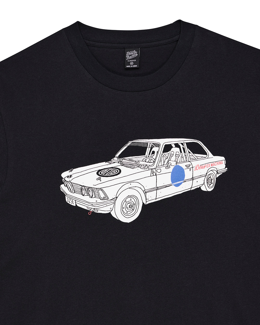 DEUS EX MACHINA 323 RALLYEYE TEE - BLACK