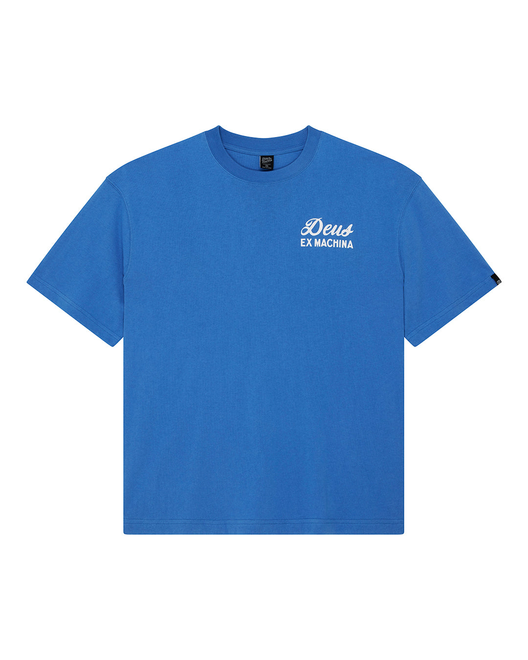 DEUS EX MACHINA BIARRITZ SIGN TEE - BLUE