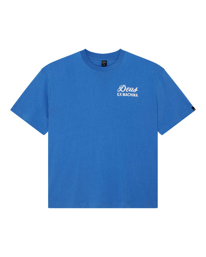 DEUS EX MACHINA BIARRITZ SIGN TEE - BLUE