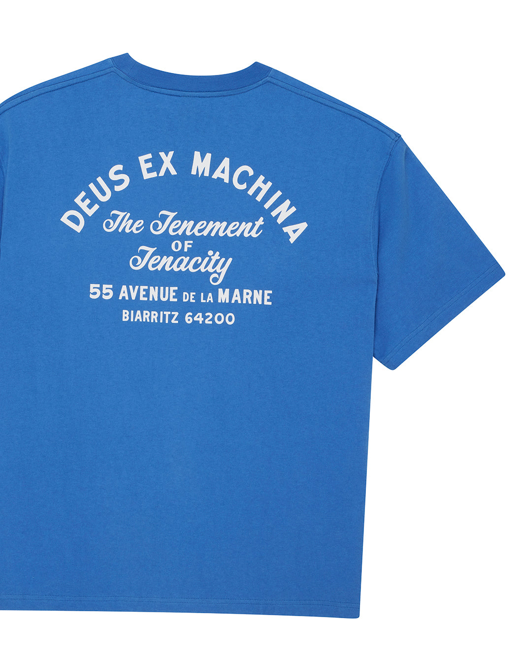 DEUS EX MACHINA BIARRITZ SIGN TEE - BLUE