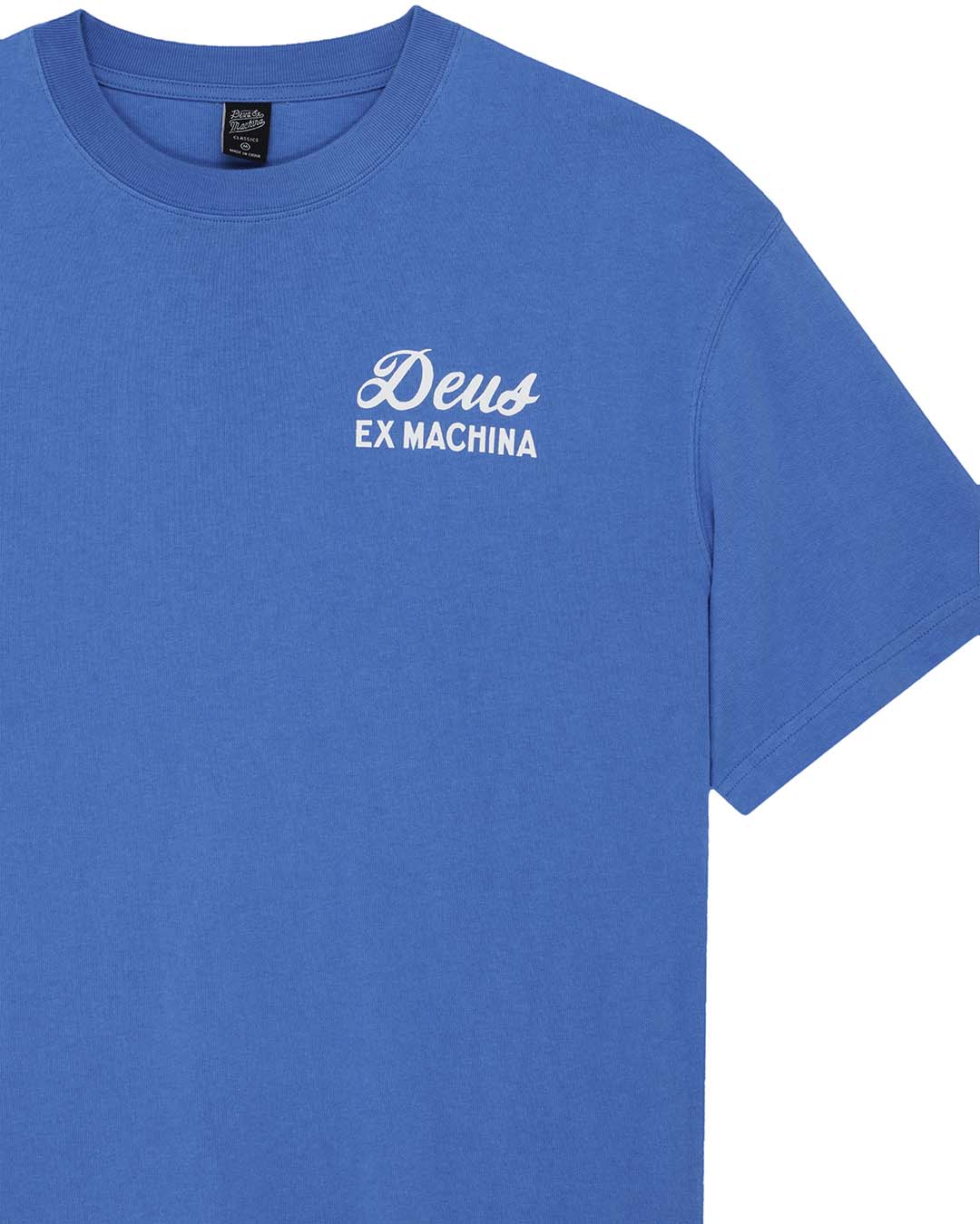 DEUS EX MACHINA BIARRITZ SIGN TEE - BLUE
