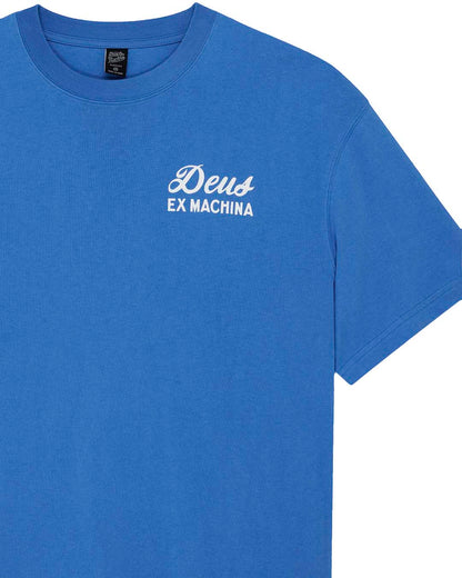 DEUS EX MACHINA BIARRITZ SIGN TEE - BLUE