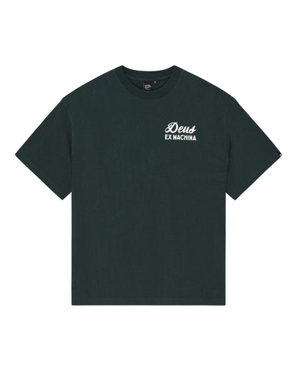 DEUS EX MACHINA BIARRITZ SIGN TEE - RACING GREEN