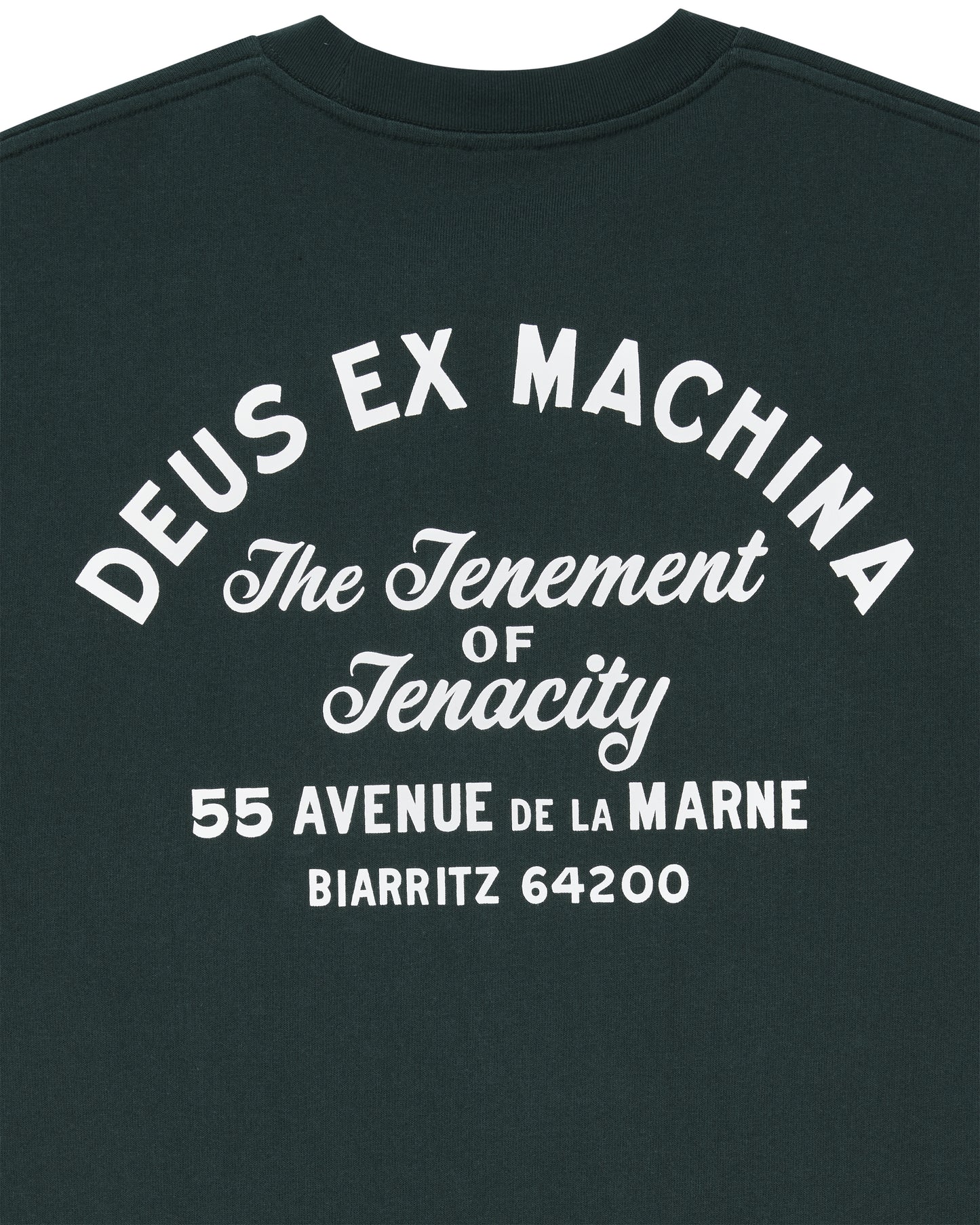 DEUS EX MACHINA BIARRITZ SIGN TEE - RACING GREEN