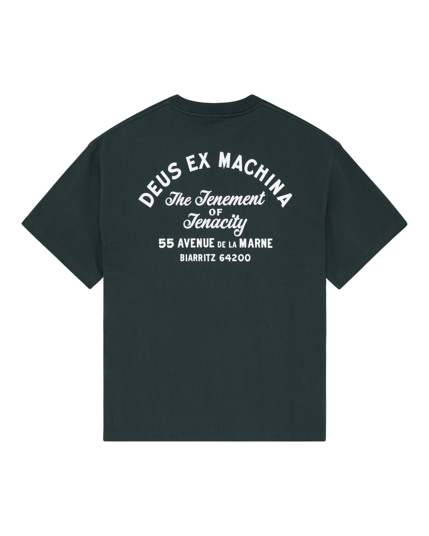 DEUS EX MACHINA BIARRITZ SIGN TEE - RACING GREEN