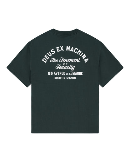 DEUS EX MACHINA BIARRITZ SIGN TEE - RACING GREEN
