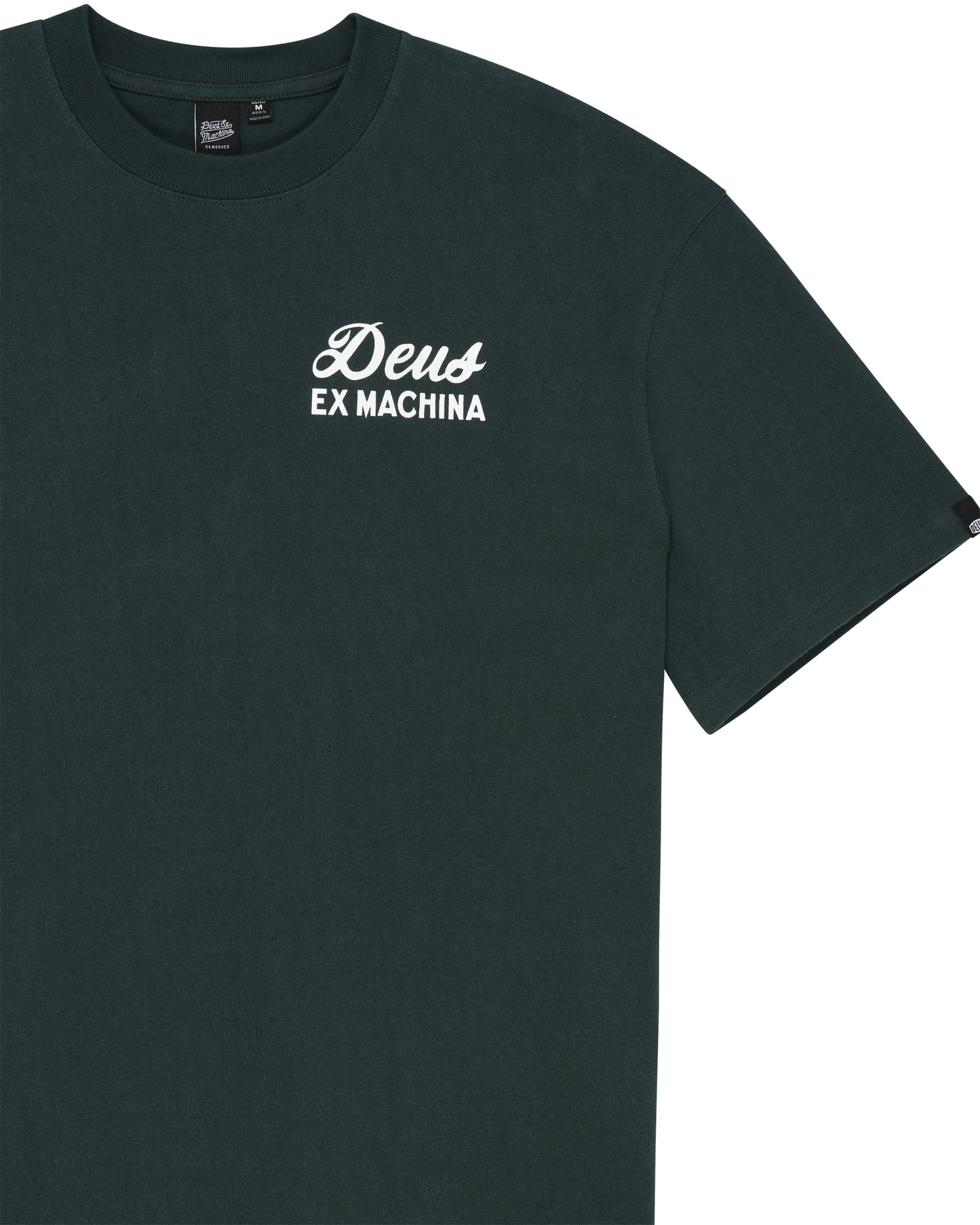 DEUS EX MACHINA BIARRITZ SIGN TEE - RACING GREEN