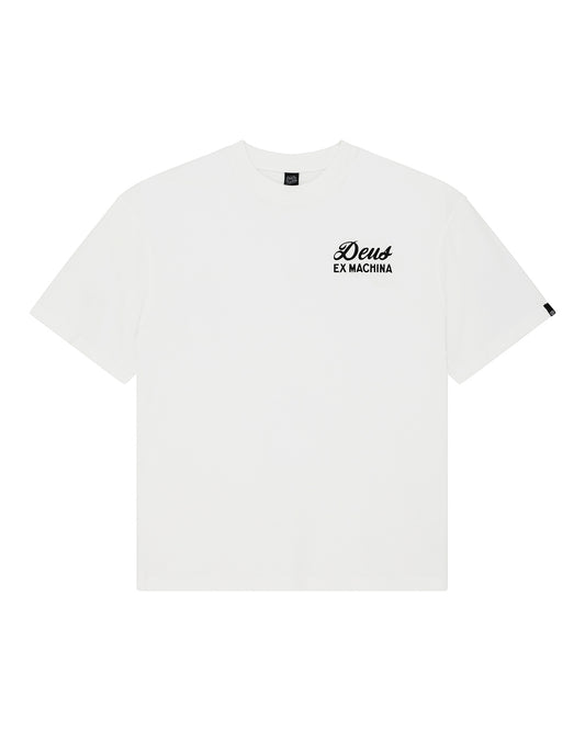 DEUS EX MACHINA BIARRITZ SIGN TEE - WHITE