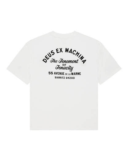 DEUS EX MACHINA BIARRITZ SIGN TEE - WHITE