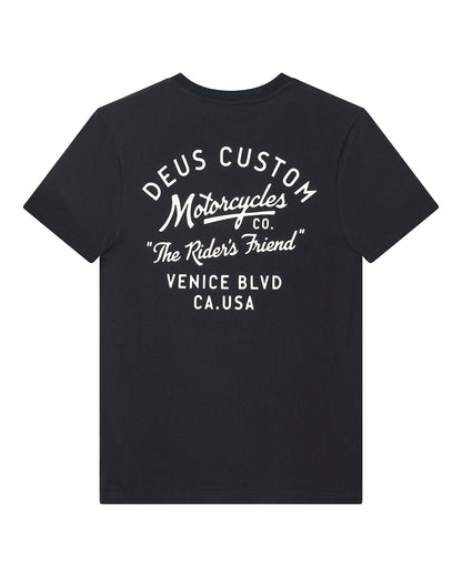 DEUS EX MACHINA CAMBER TEE - BLACK