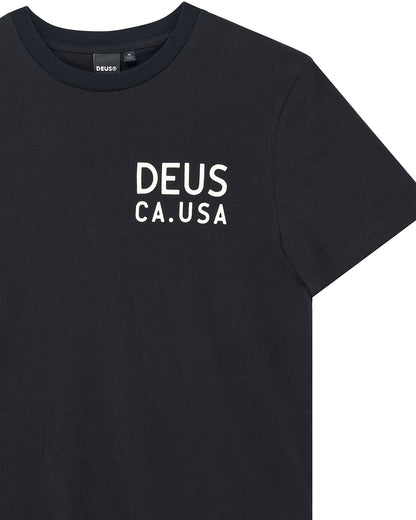 DEUS EX MACHINA CAMBER TEE - BLACK