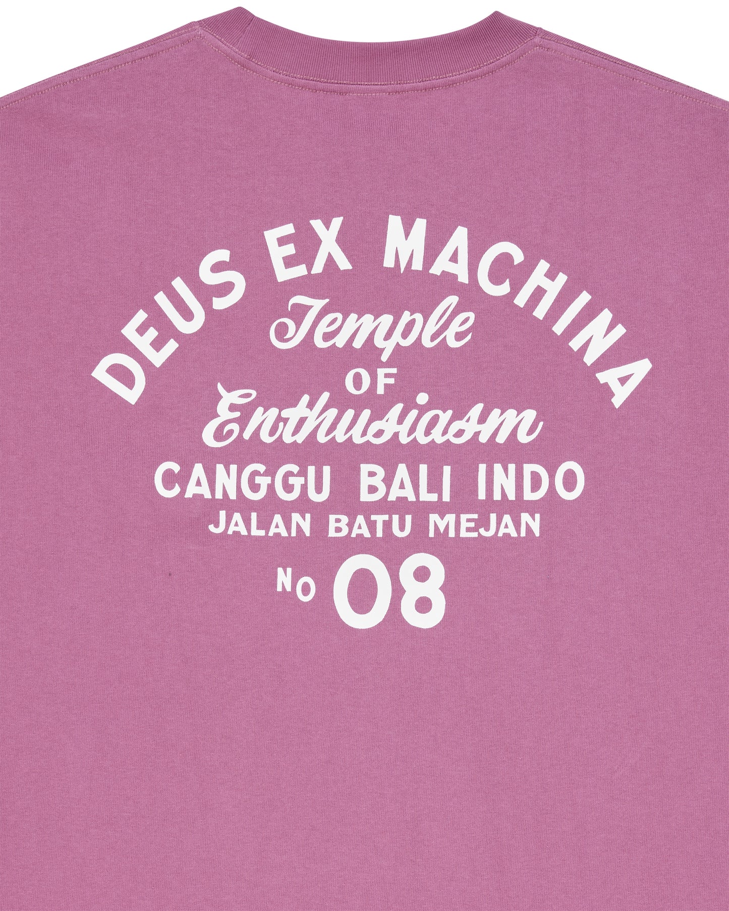 DEUS EX MACHINA CANNGU SIGN TEE - RED/VIOLET