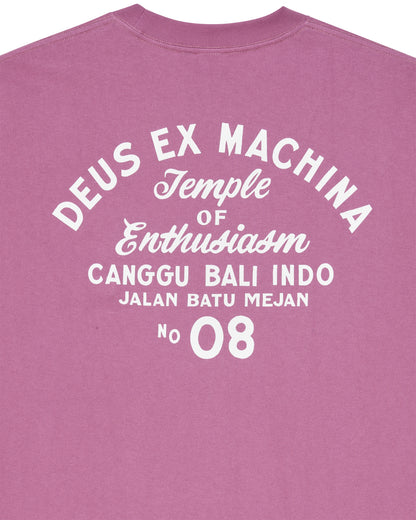 DEUS EX MACHINA CANNGU SIGN TEE - RED/VIOLET
