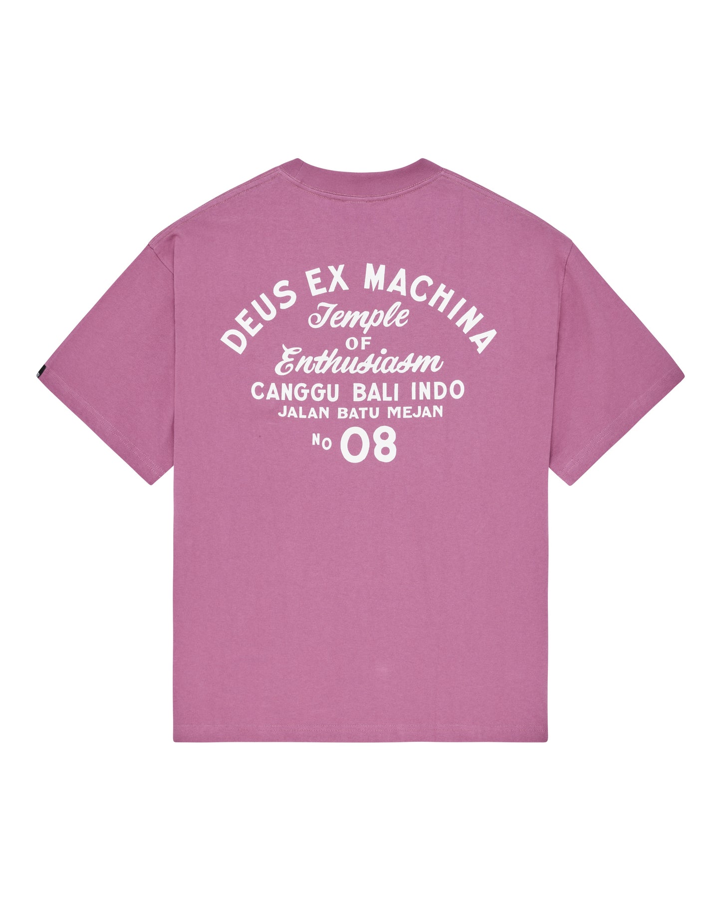 DEUS EX MACHINA CANNGU SIGN TEE - RED/VIOLET