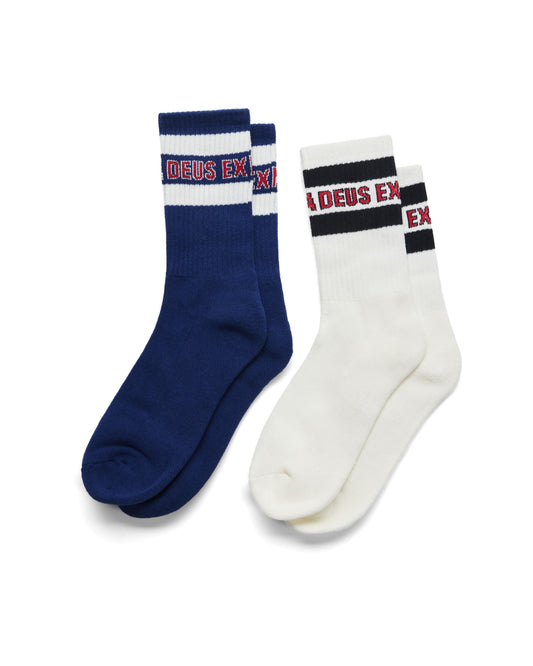 DEUS EX MACHINA CHESSBOXING SOCKS 2 PACK - MULTI