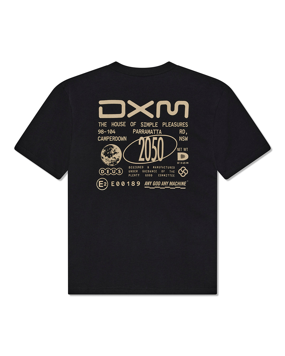 DEUS EX MACHINA COMMITEE TEE - BLACK