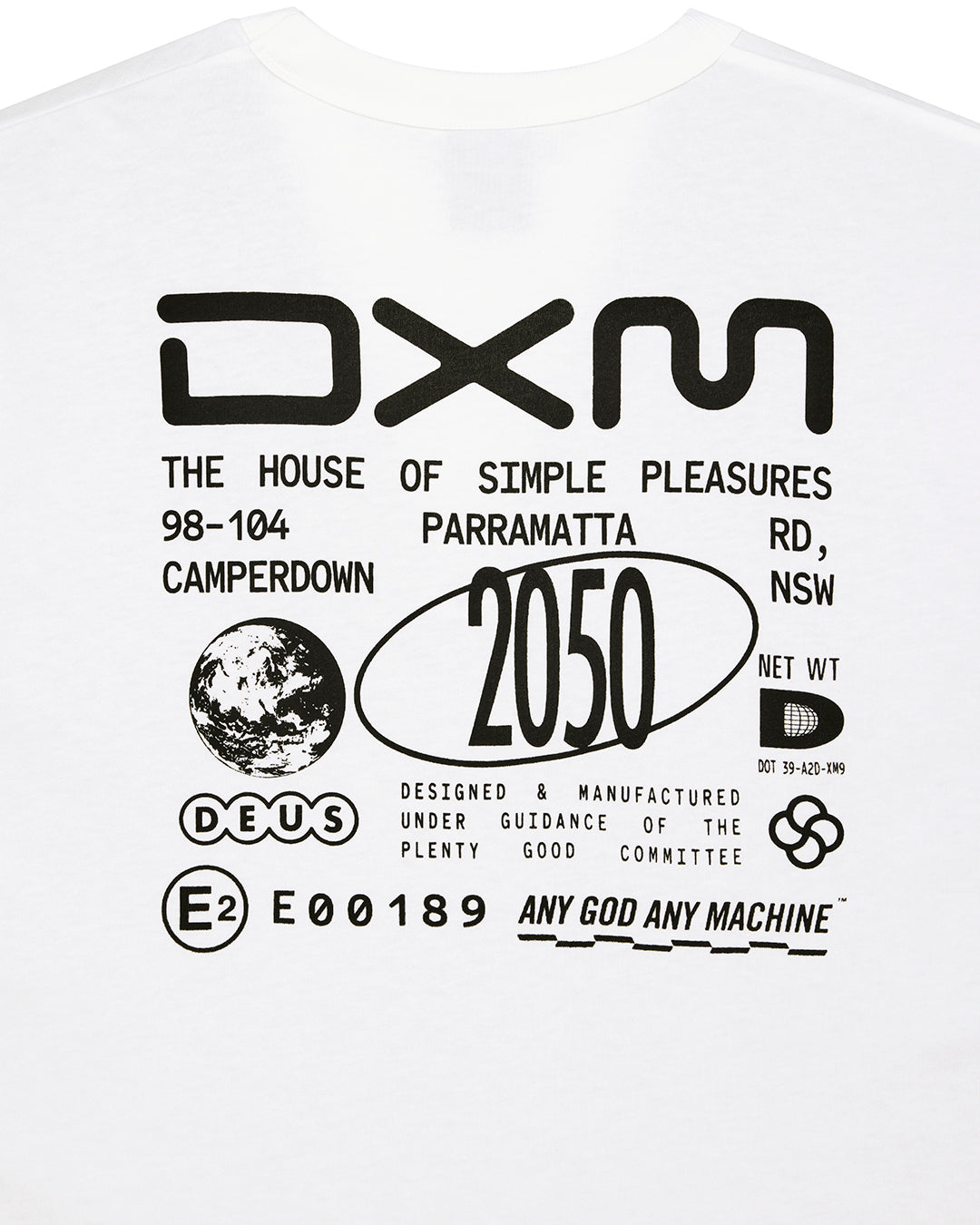 DEUS EX MACHINA COMMITEE TEE - WHITE