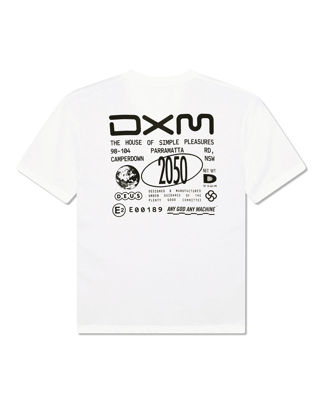 DEUS EX MACHINA COMMITEE TEE - WHITE