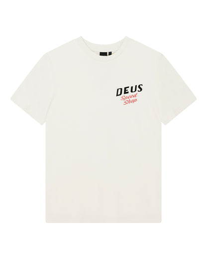 DEUS EX MACHINA DOGLEG TEE - VINTAGE WHITE
