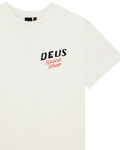 DEUS EX MACHINA DOGLEG TEE - VINTAGE WHITE
