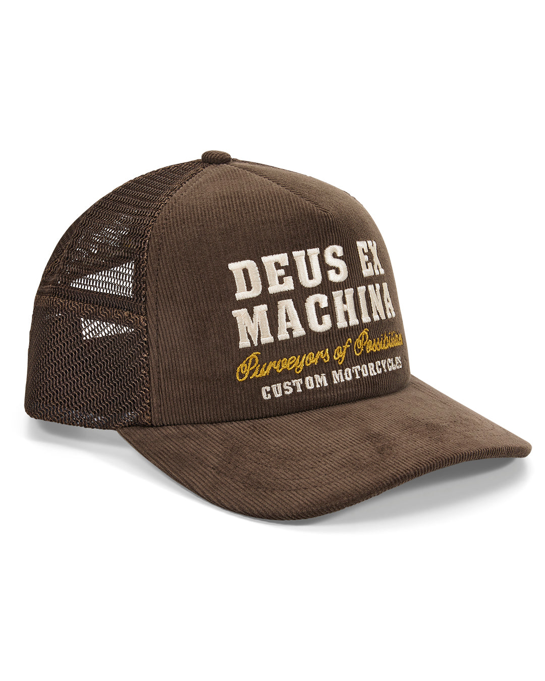 DEUS EX MACHINA GUMSHOE CORD TRUCKER - BROWN