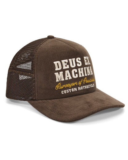 DEUS EX MACHINA GUMSHOE CORD TRUCKER - BROWN