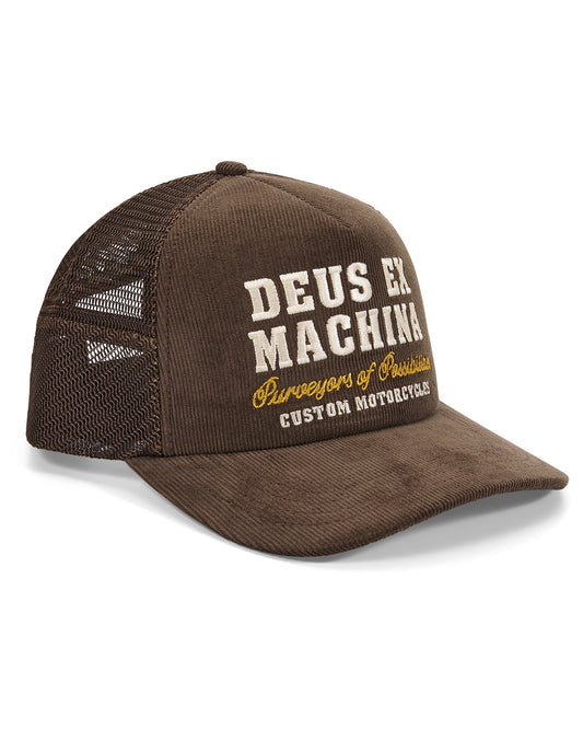 DEUS EX MACHINA GUMSHOE CORD TRUCKER - BROWN