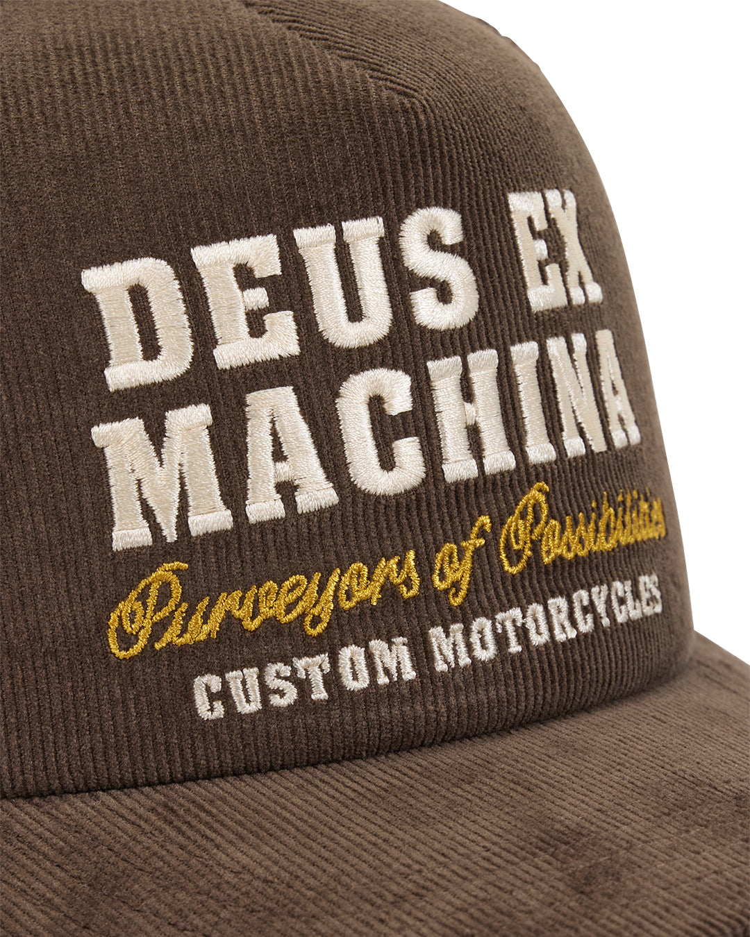 DEUS EX MACHINA GUMSHOE CORD TRUCKER - BROWN