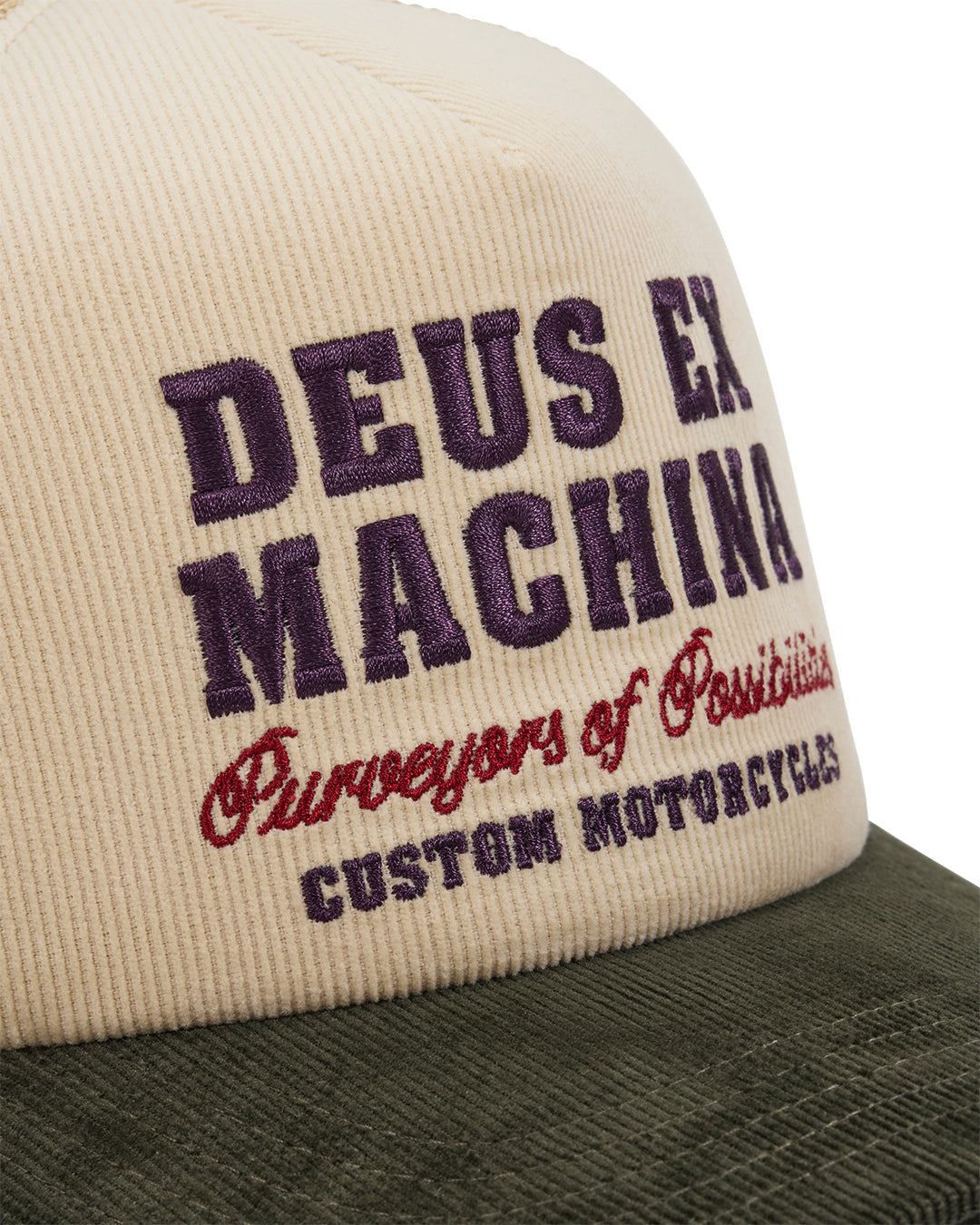 DEUS EX MACHINA GUMSHOE CORD TRUCKER - CREAM