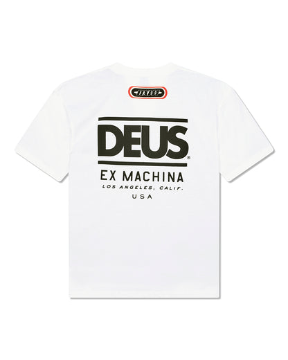 DEUS EX MACHINA HOLESHOT TEAM TEE - VINTAGE WHITE
