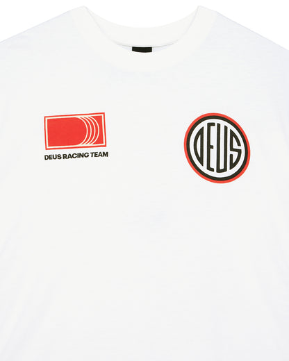 DEUS EX MACHINA HOLESHOT TEAM TEE - VINTAGE WHITE