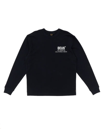 DEUS EX MACHINA JONES L/S TEE - BLACK