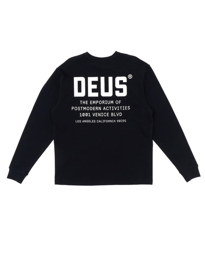 DEUS EX MACHINA JONES L/S TEE - BLACK