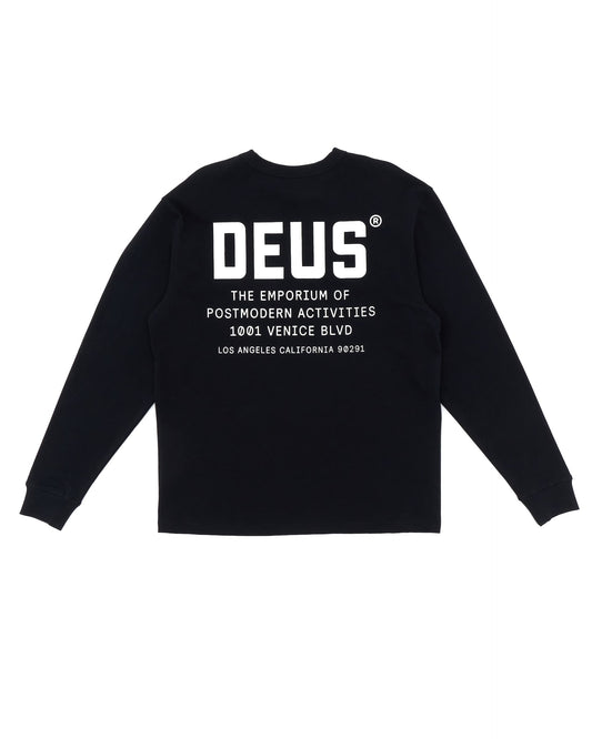 DEUS EX MACHINA JONES L/S TEE - BLACK