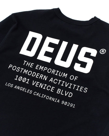 DEUS EX MACHINA JONES L/S TEE - BLACK