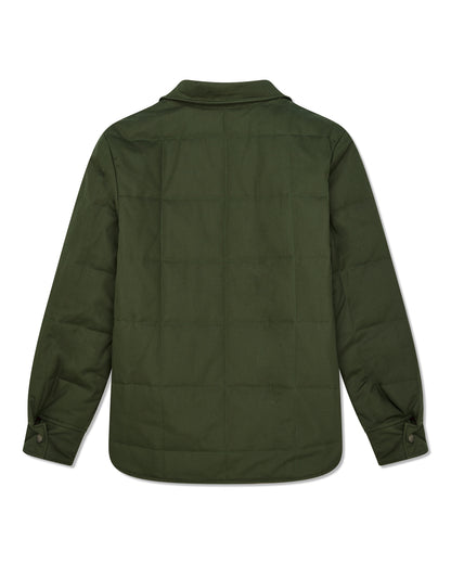 DEUS EX MACHINA MAXWELL WAXED OVERSHIRT - CYPRESS GREEN