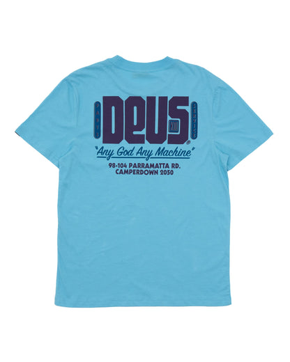 DEUS EX MACHINA OUTAGE TEE - SKY BLUE