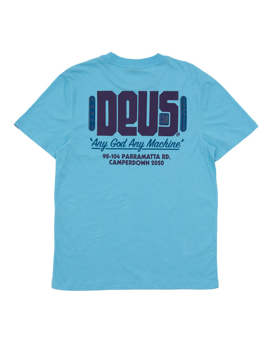 DEUS EX MACHINA OUTAGE TEE - SKY BLUE