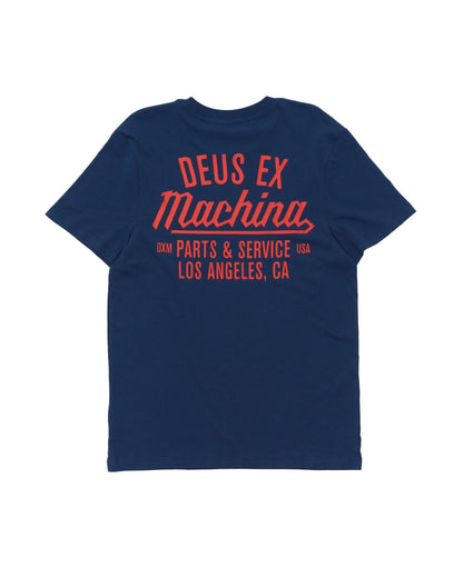 DEUS EX MACHINA OVERBITE TEE - MECHANIC BLUE