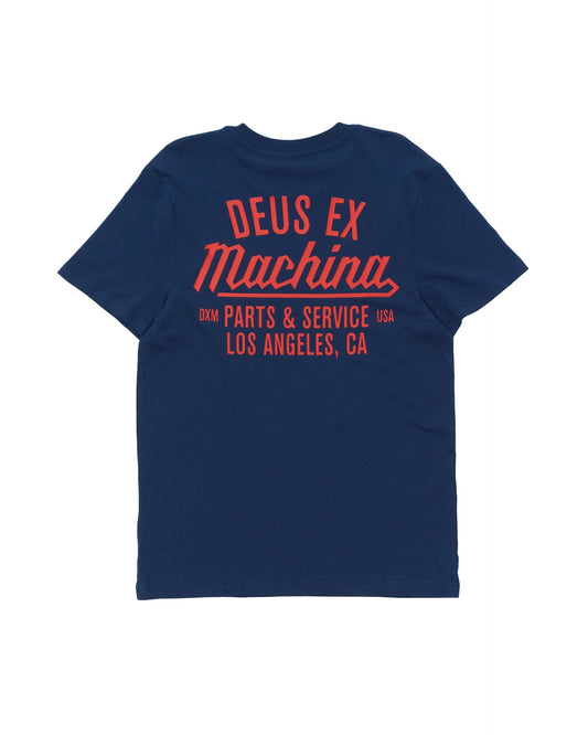 DEUS EX MACHINA OVERBITE TEE - MECHANIC BLUE