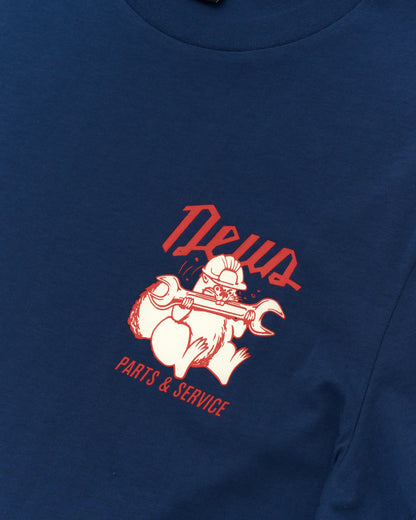 DEUS EX MACHINA OVERBITE TEE - MECHANIC BLUE
