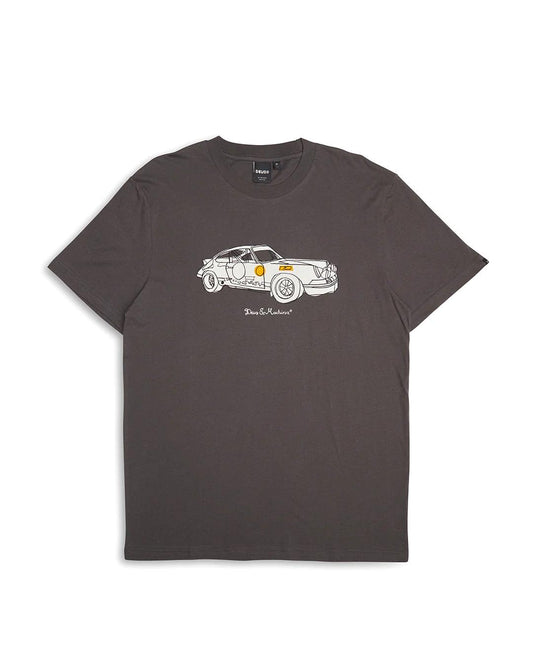 DEUS EX MACHINA RALLY TEE - ANTHRACITE