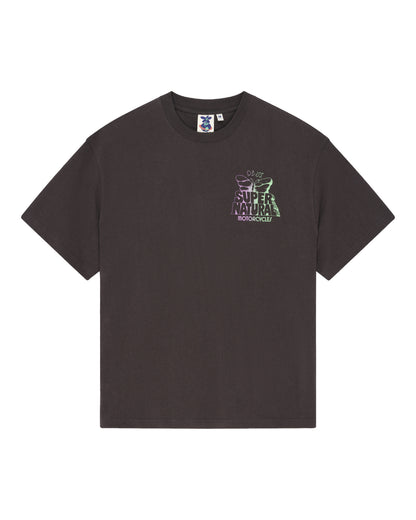 DEUS EX MACHINA TEMPLE TORQUE OS TEE - GREY ANTHRACITE