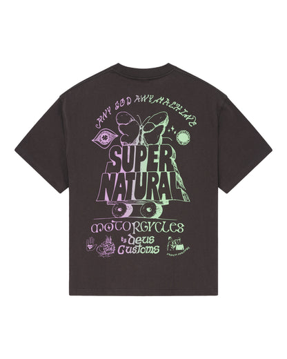 DEUS EX MACHINA TEMPLE TORQUE OS TEE - GREY ANTHRACITE