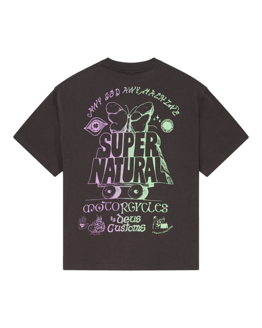 DEUS EX MACHINA TEMPLE TORQUE OS TEE - GREY ANTHRACITE