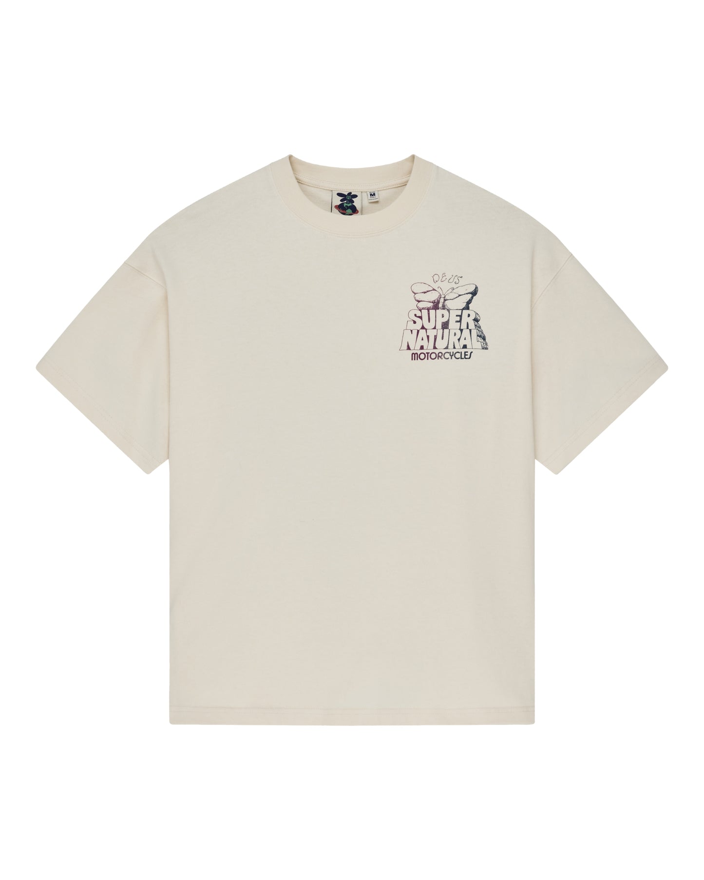 DEUS EX MACHINA TEMPLE TORQUE OS TEE - DIRTY WHITE