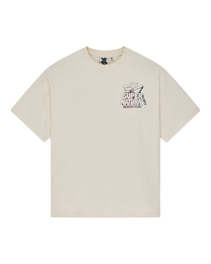 DEUS EX MACHINA TEMPLE TORQUE OS TEE - DIRTY WHITE