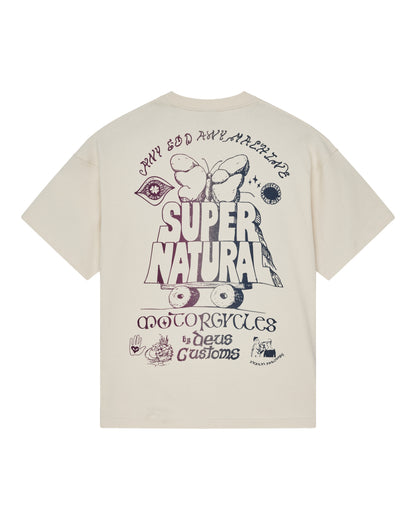DEUS EX MACHINA TEMPLE TORQUE OS TEE - DIRTY WHITE